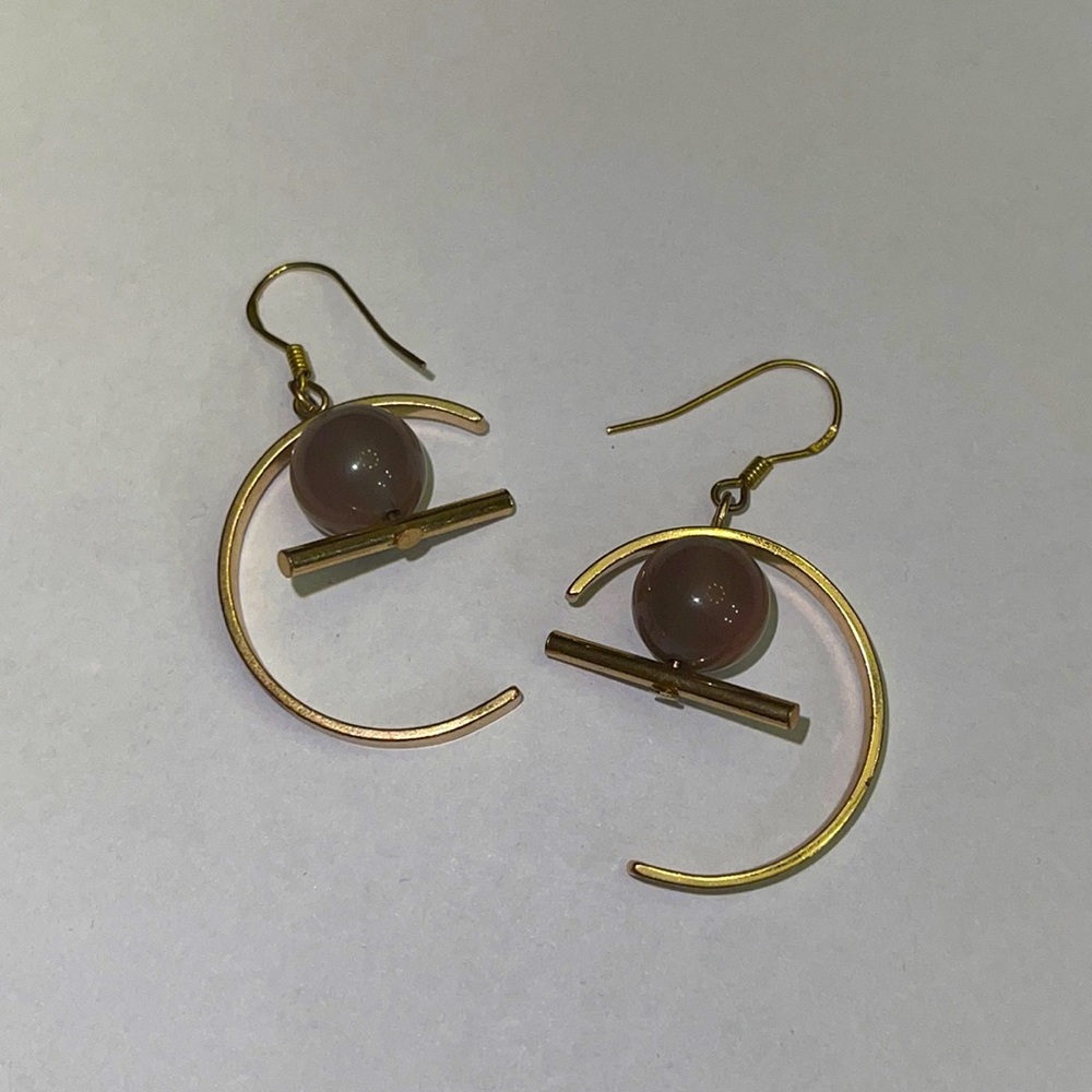 Beaded hoop earrings